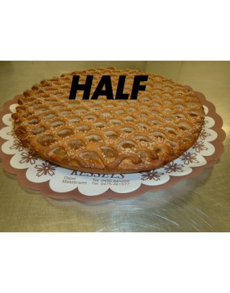 Appelstukjes vlaai half Appelstukjes vlaai half